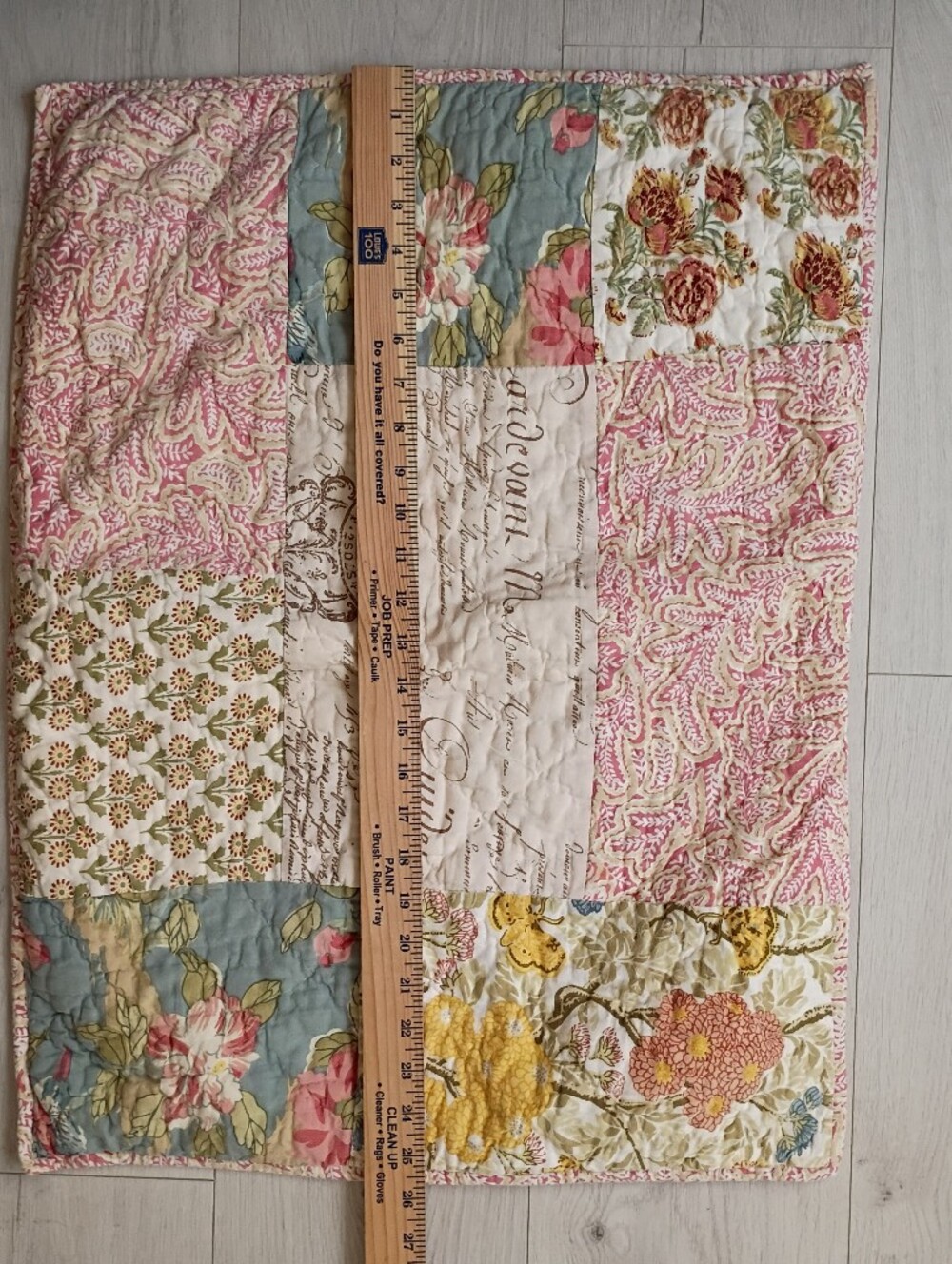2 Pottery Barn Patchwork Floral Quilted Boho Standard Pillowcase Shams Bed Linen - Picture 6 of 9